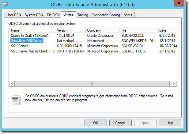 Snowflake R: ODBC Driver